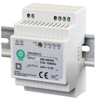 ZASILACZ DIN &#039;&#039;EURA&#039;&#039; DIN30W12 12V 2,5 A DC