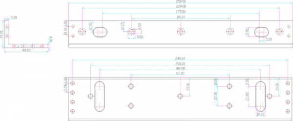 UCHWYT MONTAŻOWY SCOT BK-600L2 (DO ZWORY EL-600SL,TSL)