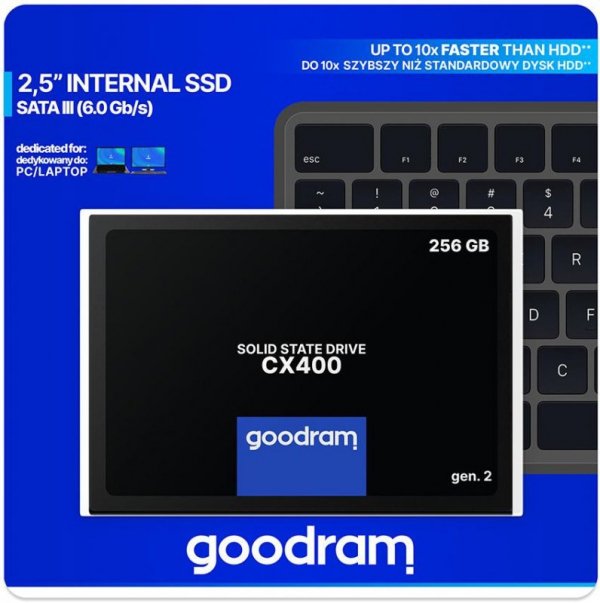 DYSK SSD GOODRAM CX400 G2 256GB SATA3
