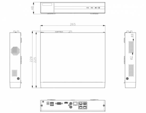 Rejestrator 4w1 Hilook by Hikvision 8 kanałowy DVR-8CH-5MP