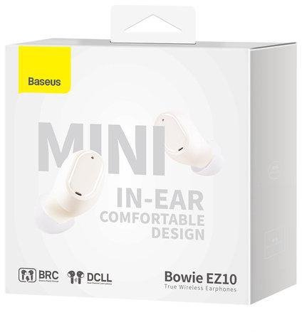SŁUCHAWKI BEZPRZEWODOWE TWS Baseus Bowie Mini EZ10 A00054300226-Z1 BT 5.3 BIAŁE