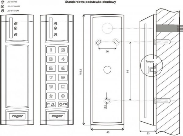 Kontroler dostępu ROGER PR312EM