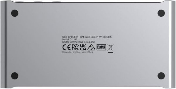 Przełącznik KVM Unitek USB-C 10Gbps z HDMI i transferem plików między systemami