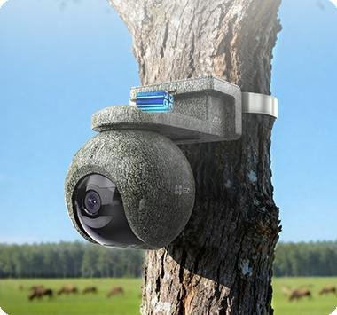 Kamera IP Ezviz EB8 Pro 4G 4K Kit 8MP z panelem słonecznym 8W 4G Wi-Fi