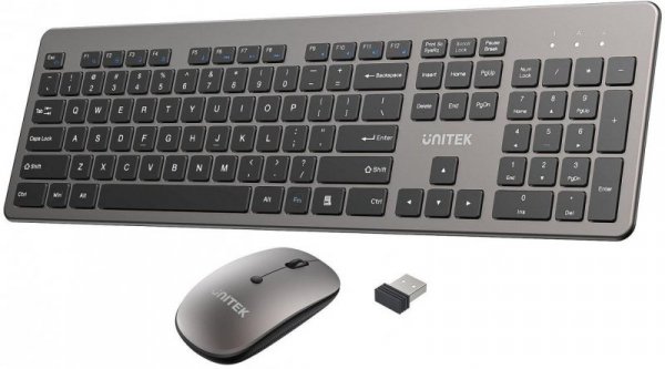 Zestaw bezprzewodowy Unitek SlimDuo 2.4Ghz