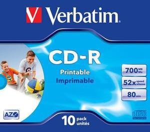 Płyty CD-R Verbatim Data Life Plus JC (10szt)