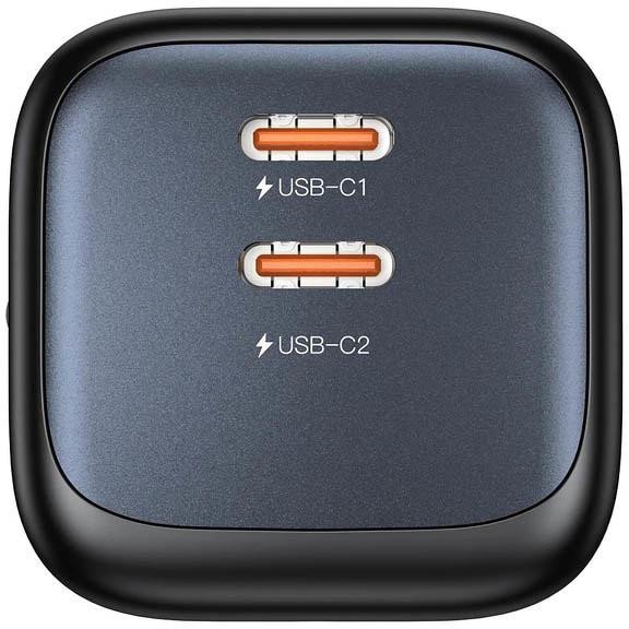 Ładowarka sieciowa Unitek GaN 45W, 2xUSB-C, PD 3.0, QC, czarna