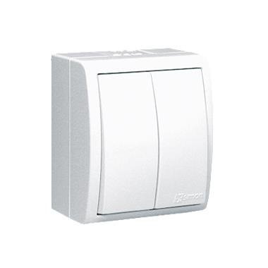 SIMON AQUARIUS BIAŁY ŁĄCZNIK NT SERYJNY IP54 ZACISKI ŚRUBOWE 10AX 250V