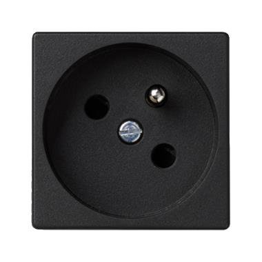 CONNECT M45 SZARY GRAFIT GNIAZDO 2M 1X Z/U 45ST ZACISKI SPRĘŻYNOWE 16A 250V