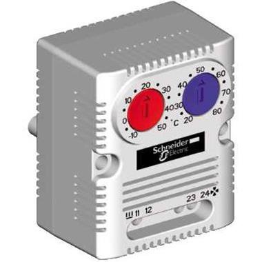 Schneider Electric ClimaSys Podwójny termostat  CC NO NC Celsjusz 250V, NSYCCOTHD