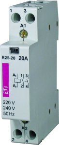R 25-20 STYCZNIK MODUŁOWY 25A 2P 2Z 1M 230V AC ETICON