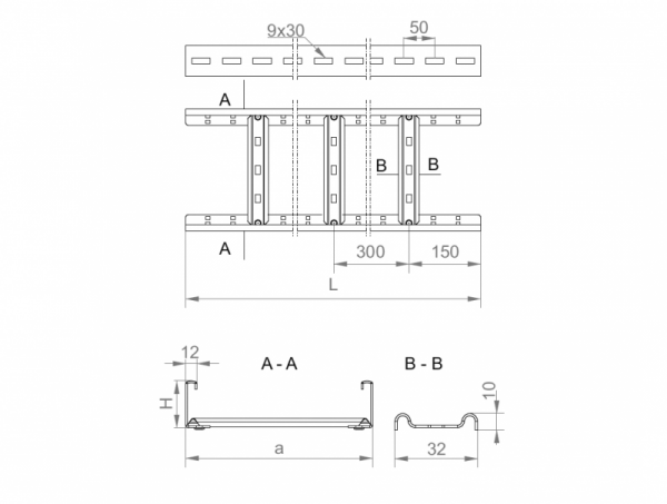 DKP300H50/3 N DRABINKA KABLOWA 3M 1.5MM (3 MB)