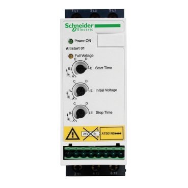 Schneider Electric Układ łagodnego rozruchu ATS01 3 fazowe 380/415VAC 50/60Hz 3kW 6A IP20, ATS01N206QN