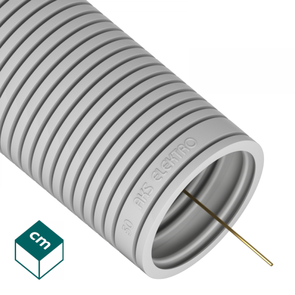 RKGL 50-25 SZARY RURA KARBOWANA PESZEL PVC-U FI50/42 Z PILOTEM 320N (25 MB)