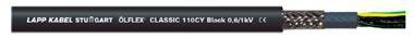 OLFLEX CLASSIC 110 CY BLACK  3G1.5 ŻO CZARNY KABEL STEROWNICZY LINKA 0.6/1KV BĘBEN KL.5 EKRAN NUMER