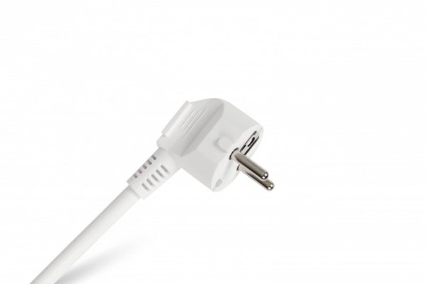 P315-16A-W PRZEDŁUŻACZ LISTWOWY 3X Z/U OKRĄGŁY WTYCZKA KĄTOWA 1.5M (H05VV-F 3X1.5) BIAŁY+ WYŁĄCZNIK