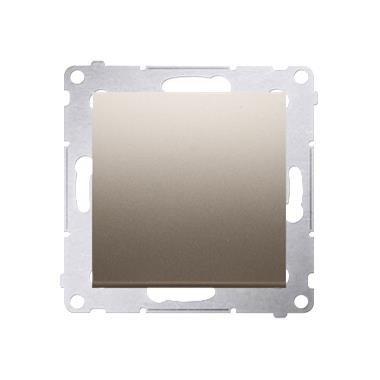 SIMON 54 MODUŁ ZŁOTY MAT PRZYCISK 1X 1Z ZACISKI SPRĘŻYNOWE 10AX 250V
