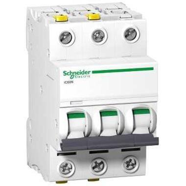 Schneider Electric Wyłącznik nadprądowy Acti9 iC60N-B10-3 B 10A 3-biegunowy, A9F03310