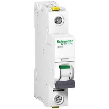 Schneider Electric Wyłącznik nadprądowy Acti9 iC60N-C1-1 C 1A 1-biegunowy, A9F04101