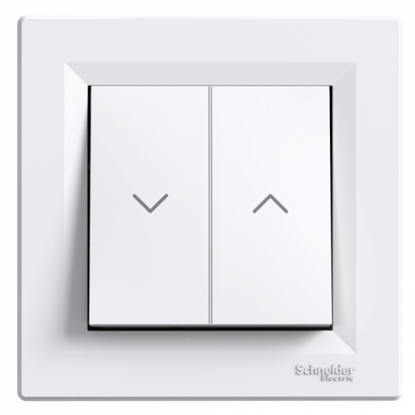 Schneider Electric Asfora, przycisk żaluzjowy, zaciski śrubowe, biały, EPH1300321