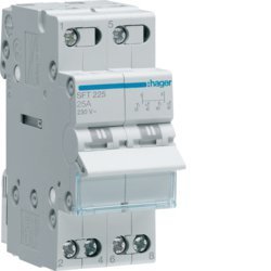 SFT225 PRZEŁĄCZNIK ZASILANIA 25A 2P I-0-II 2M 230V AC PRZYŁĄCZE GÓRNE