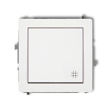 DECO MODUŁ BIAŁY ŁĄCZNIK KRZYŻOWY &quot;PŁOTEK&quot; 1X ZACISKI ŚRUBOWE 10AX 250V