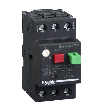 Schneider Electric Wyłącznik silnikowy GZ1E napęd przyciskowy I=2,5-4A zaciski skrzynkowe, GZ1E08