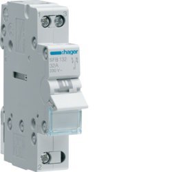 SFB132 PRZEŁĄCZNIK ZASILANIA 32A 1P I-0-II 1M 230V AC PRZYŁĄCZE DOLNE