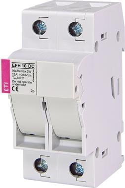 EFH 10 DC ROZŁĄCZNIK BEZPIECZNIKOWY 25A 2P 10X38 PV 2M 1000V DC GREEN PROTECT C