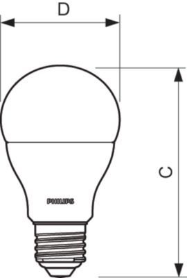 COREPRO ŻARÓWKA LED BULB 10W/ 75W E27 MATOWA 840 NW 4000K 1055LM 200ST A60