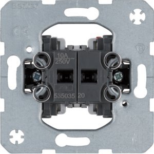 ONE PLATFORM MECHANIZM PRZYCISK ŻALUZJOWY 1-BIEGUNOWY 2X ZACISKI SPRĘŻYNOWE 10A 250V