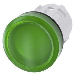 SIRIUS ACT GŁOWICA LAMPKI SYGNALIZACYJNEJ LED 22MM PŁASKI ZIELONY