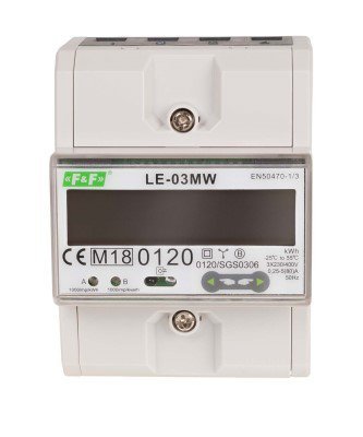 LE-03MW DWUTARYFOWY LICZNIK ENERGII ELEKTRYCZNEJ 3F 2-KIERUNKOWY Z MODBUS RTU BEZPOŚREDNI
