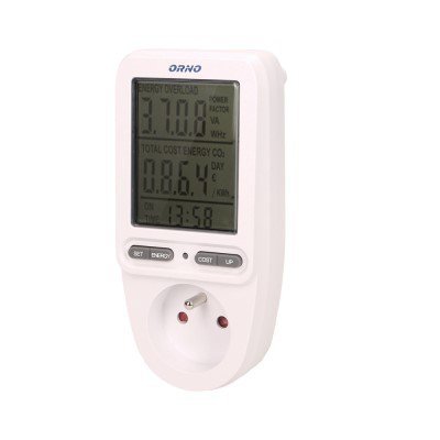 WATOMIERZ, KALKULATOR ENERGII Z WYŚWIETLACZEM LCD  IP20 16A