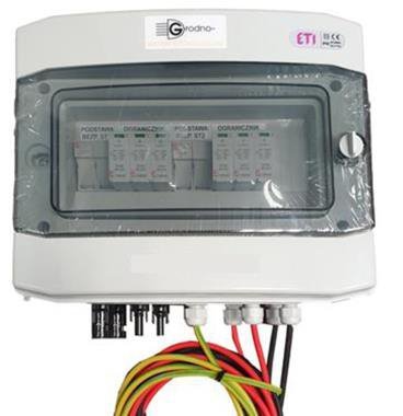 ROZDZIELNICA PV AC OGRANICZNIK T2 4P,  RCD 40/4/0,1, WYŁ. NADPRĄDOWY C16/3