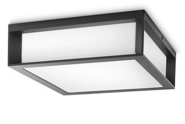 SKIES ANTRACYT OPRAWA SUFITOWO-ŚCIENNA ELEWACYJNA 2X E27/ 42W IP44 ALUMINIUM/ TWORZYWO