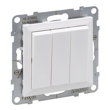 SUNO 2 MODUŁ BIAŁY ŁĄCZNIK 3X ZACISKI ŚRUBOWE 20AX 250V