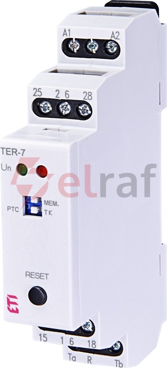 Termostat modułowy analogowy 1P 8A 24-230V AC/DC IP40 TER-7 002471804