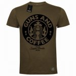 Guns and coffee koszulka bawełniana