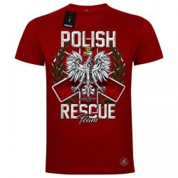 Polish rescue team koszulka bawełniana