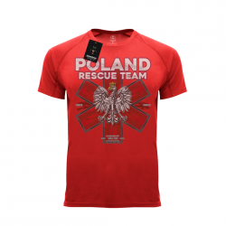 Poland rescue team koszulka termoaktywna