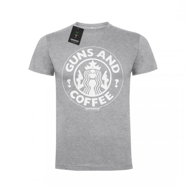 Guns And Coffee koszulka bawełniana