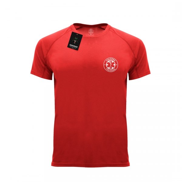Położna koszulka termoaktywna czerwona