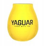 Matero Ceramiczne Żółte Yaguar do Yerba Mate