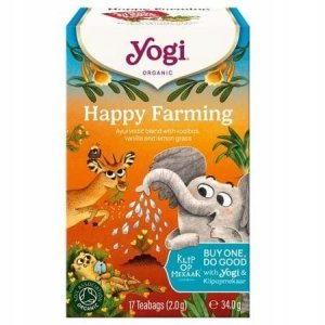 HERBATKA HAPPY FARMING BIO (17 x 2 g) 34 g - YOGI TEA Wanilia Kakao