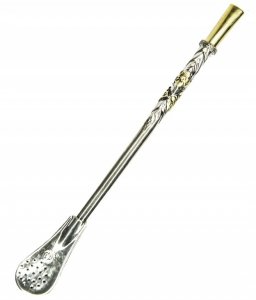 Bombilla Argentina ALPAKA 17,5 cm Martin Fierro - do Yerba Mate