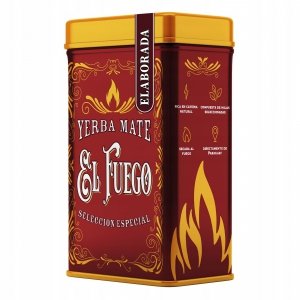 Yerbera Puszka z yerba mate El Fuego Elaborada 0,5 kg