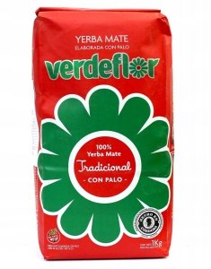 Yerba Mate Verdeflor Tradicional Con Palo Elaborada 1kg 1000g
