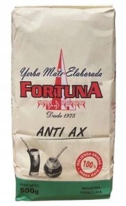 Yerba Mate Fortuna ANTI AX Molienda Gruesa Paragwaj 500g Cola de Caballo