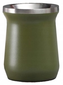 TermoMate Matero Termiczne PRO Yerba Mate Stal nierdzewna INOX ARMY GREEN